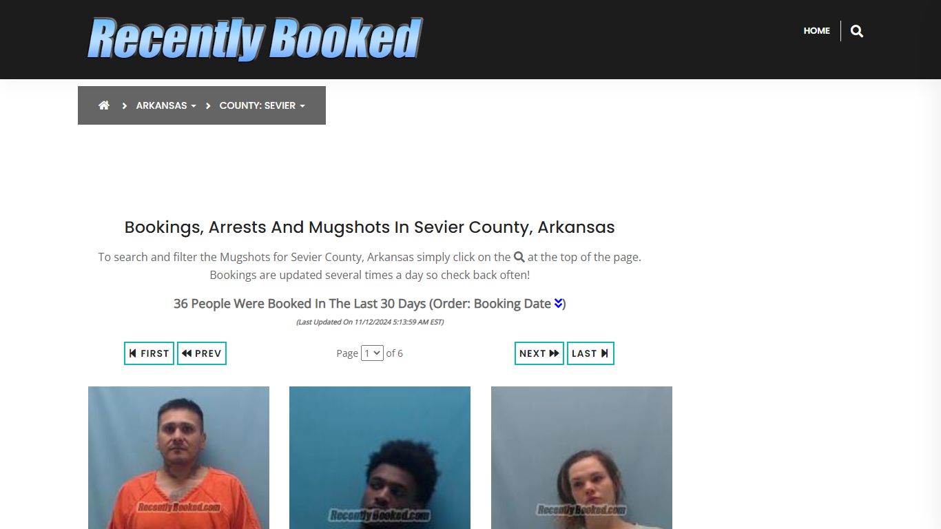 Bookings, Arrests and Mugshots in Sevier County, Arkansas - Recently Booked