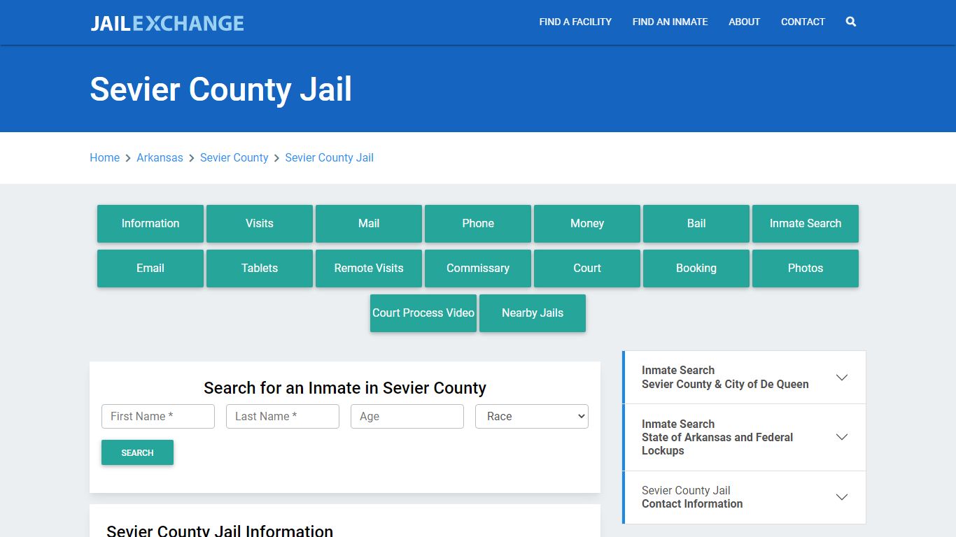 Sevier County Jail Roster Lookup, AR, Inmate Search